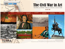 Tablet Screenshot of civilwarinart.org